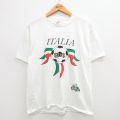 ヘインズ 90s 半袖Tシャツ イタリアサッカー ホワイト L | 古着