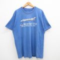 デルタシャトル 90s 半袖Tシャツ 飛行機 ネイビー XL | 古着