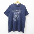 フルーツオブザルーム 90s 半袖Tシャツ フェアレスファルコンズ ネイビー XL | 古着