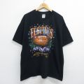 00s 半袖Tシャツ アメフト ブラック XL | 古着