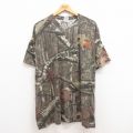 00s 半袖Tシャツ 迷彩 グレー XL | 古着