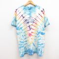 ヘインズ 00s 半袖Tシャツ バーボンストリート ニューオーリンズ ブルータイダイ XL | 古着