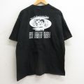 ヘインズ 00s 半袖Tシャツ DAVEY ブラック XL | 古着
