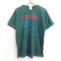 00s 半袖Tシャツ ハリケーンアイバン グリーン L | 古着