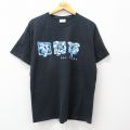 ヘインズ 00s 半袖Tシャツ ヤシの木ラスベガス ブラック L | 古着