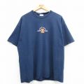 00s 半袖Tシャツ 自転車 ネイビー XL | 古着