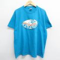フルーツオブザルーム 90s 半袖Tシャツ ホワイトウォーターラフティング ライトブルー XL | 古着
