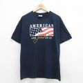 00s 半袖Tシャツ 星条旗 ブラック L | 古着