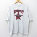 ヘインズ 00s 半袖Tシャツ STARPOINT PIP バレーボール グレー XL | 古着