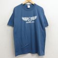 00s 半袖Tシャツ 羽 ネイビー L | 古着