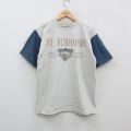 90s 半袖Tシャツ マウントラシュモア グレー霜降り L | 古着