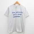 00s 半袖Tシャツ メッセージ グレー L | 古着