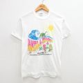 90s 半袖Tシャツ 恐竜太陽 ホワイト M | 古着