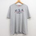 00s 半袖Tシャツ USAロゴ グレー XL | 古着