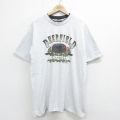 SIGNAL 90s 半袖Tシャツ イリノイ グレー XL | 古着