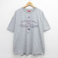 XL★古着 リーボック REEBOK 半袖 ビンテージ Tシャツ メンズ 90年代 90s NFL ニューイングランドペイトリオッツ 大きいサイズ クルーネック USA製 グレー 霜降り アメフト スーパーボウル 24apr03 中古