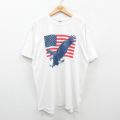 ジャージーズ 00s 半袖Tシャツ 星条旗 ホワイト XL | 古着