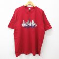 00s 半袖Tシャツ シカゴビル レッド XL | 古着