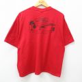 00s 半袖Tシャツ 木 レッド XL | 古着