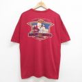 00s 半袖Tシャツ スキー バーガンディ XL | 古着