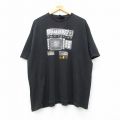 00s 半袖Tシャツ 銀行 ブラック XL | 古着