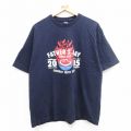 00s 半袖Tシャツ 肉 ネイビー XL | 古着