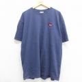 90s 半袖Tシャツ NCAA ネイビー XL | 古着