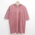90s 半袖Tシャツ 馬車 バーガンディ霜降り XL | 古着