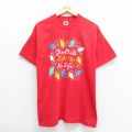 フルーツオブザルーム 90s 半袖Tシャツ 電球 レッド M | 古着