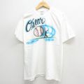 Oscar 00s 半袖Tシャツ 野球ハンドペイント ホワイト L | 古着