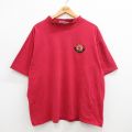XL★古着 リーボック REEBOK 半袖 ビンテージ Tシャツ メンズ 00年代 00s NFL サンフランシスコフォーティーナイナーズ 49ers 大きいサイズ コットン モックネック ハイネック 赤系 レッド アメフト スーパーボウル 24apr20 中古