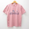 90s 半袖Tシャツ ビーチパラソル ピンク L | 古着