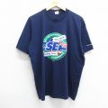 90s 半袖Tシャツ CSEA 星条旗 ネイビー XL | 古着