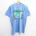 90s 半袖Tシャツ パナマ運河 ネイビー XL | 古着