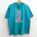 ヘインズ 90s 半袖Tシャツ BANK ライトブルー XL | 古着