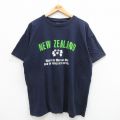 00s 半袖Tシャツ ニュージーランド ネイビー XL | 古着