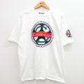 XL★古着 半袖 ビンテージ Tシャツ メンズ 90年代 90s Cycology 大きいサイズ コットン クルーネック USA製 白 ホワイト 【spe】 24may14 中古