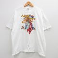 ヘインズ 00s 半袖Tシャツ 花 ホワイト XL | 古着