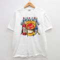 ヘインズ 00s 半袖Tシャツ 消防署 ホワイト XL | 古着