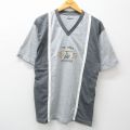 00s 半袖Tシャツ イカリ刺繍 グレー XL | 古着