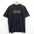 ジャージーズ 00s 半袖Tシャツ WAKE FOREST ブラック XL | 古着