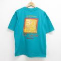 ビューグルボーイ 90s 半袖Tシャツ 30HOUR FAMINE ライトブルー L | 古着