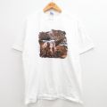 ヘインズ 00s 半袖Tシャツ シカ ホワイト XL | 古着
