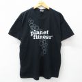 00s 半袖Tシャツ プラネットフィットネス ブラック XL | 古着