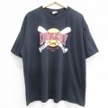 00s 半袖Tシャツ DOUBLEDAY CAF? ブラック XL | 古着