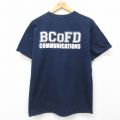 00s 半袖Tシャツ ボルチモア消防署 ネイビー L | 古着
