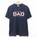 ヘインズ 00s 半袖Tシャツ DAD ネイビー L | 古着