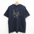 ヘインズ 00s 半袖Tシャツ ワシ ネイビー XL | 古着