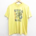 フルーツオブザルーム 90s 半袖Tシャツ テニス イエロー XL | 古着