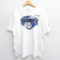 XL★古着 アディダス adidas 半袖 ビンテージ Tシャツ メンズ 00年代 00s ビッグロゴ サッカー 大きいサイズ コットン クルーネック 白 ホワイト 【spe】 24may29 中古